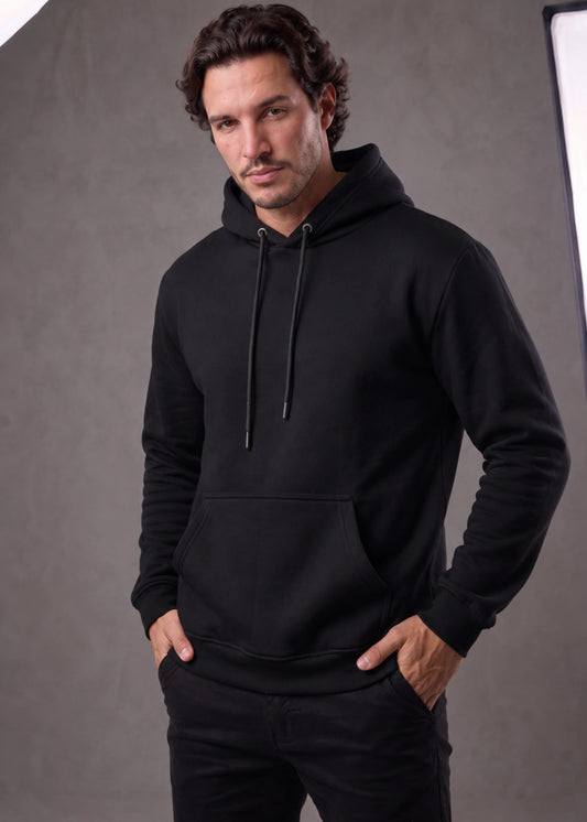 Moletom Canguru Masculino Liso com Capuz e Bolso Frontal Seyfer